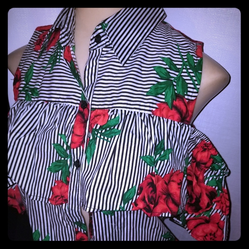 Flower blush top